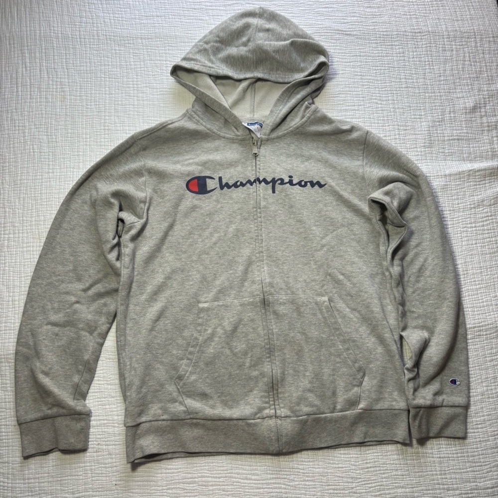 Champion Kids Gray Zip-Up Hoodie